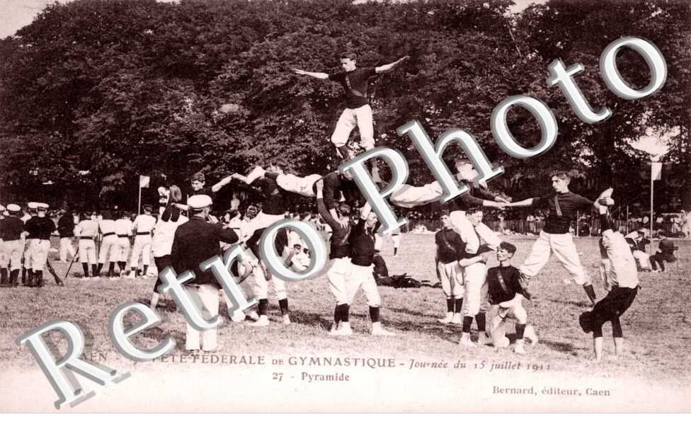 fete federale de gymnastique Journee du 15 juillet 1911 Pyramide