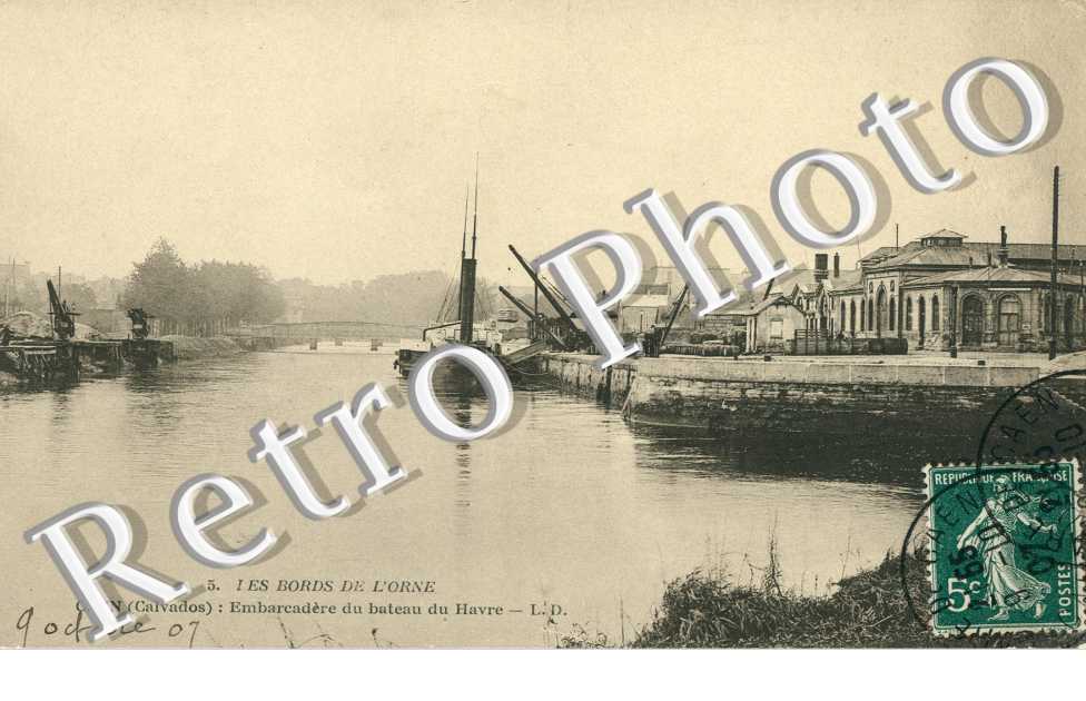 les Bords de l'Orne, Embarcadere du bateau du Havre