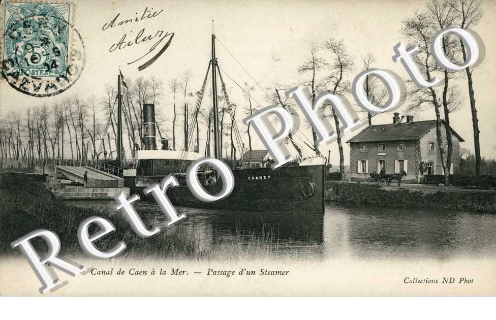 Passage d'un steamer - canal