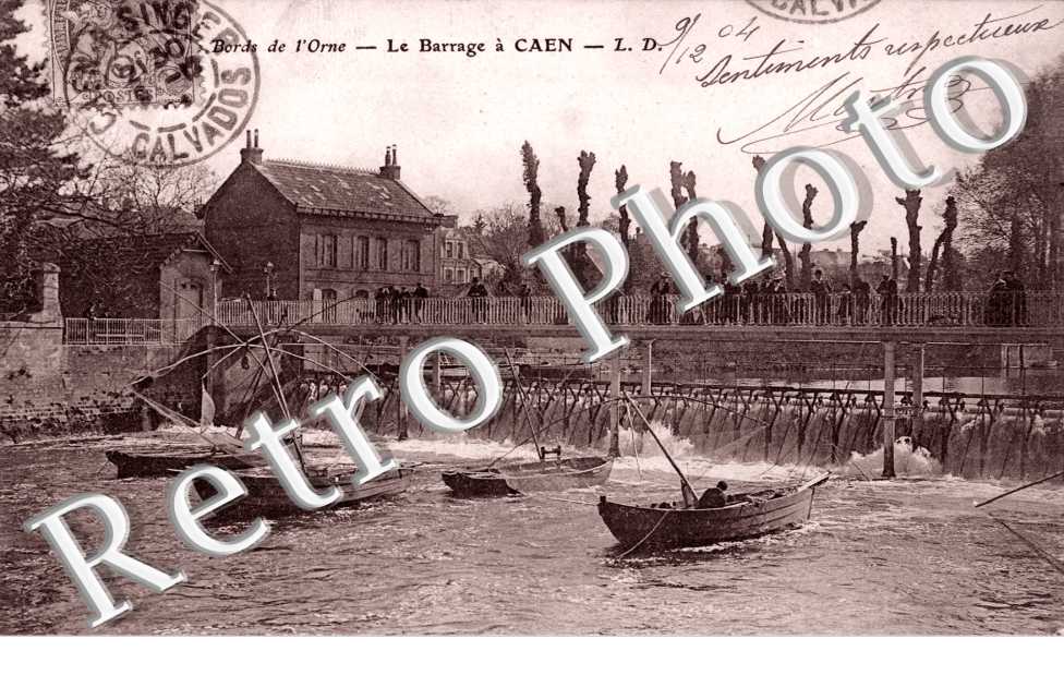 Bords de l&#039;Orne, le Barrage a Caen