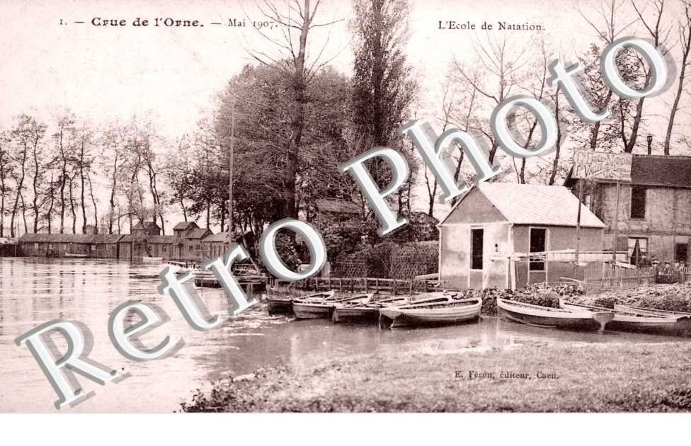 l'Ecole de Natation Crue de l'Orne en Mai 1907, 