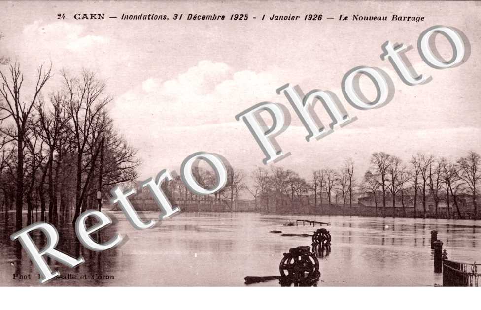 le nouveau barrage Inondations du 31 dec 1925
