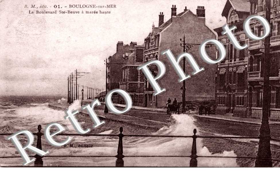 Le boulevard Sainte Beuve a maree haute