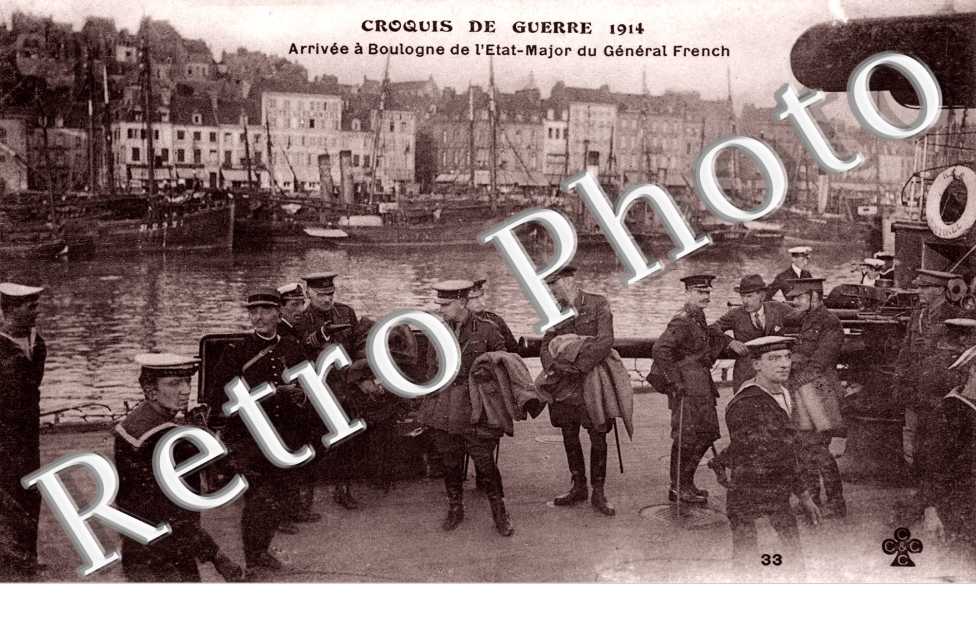 arrivee de l'Etat-Major du general French