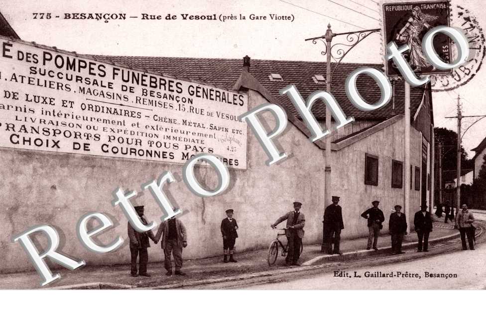 rue de Vesoul  pres la gare Viotte  Pompes funebres generales