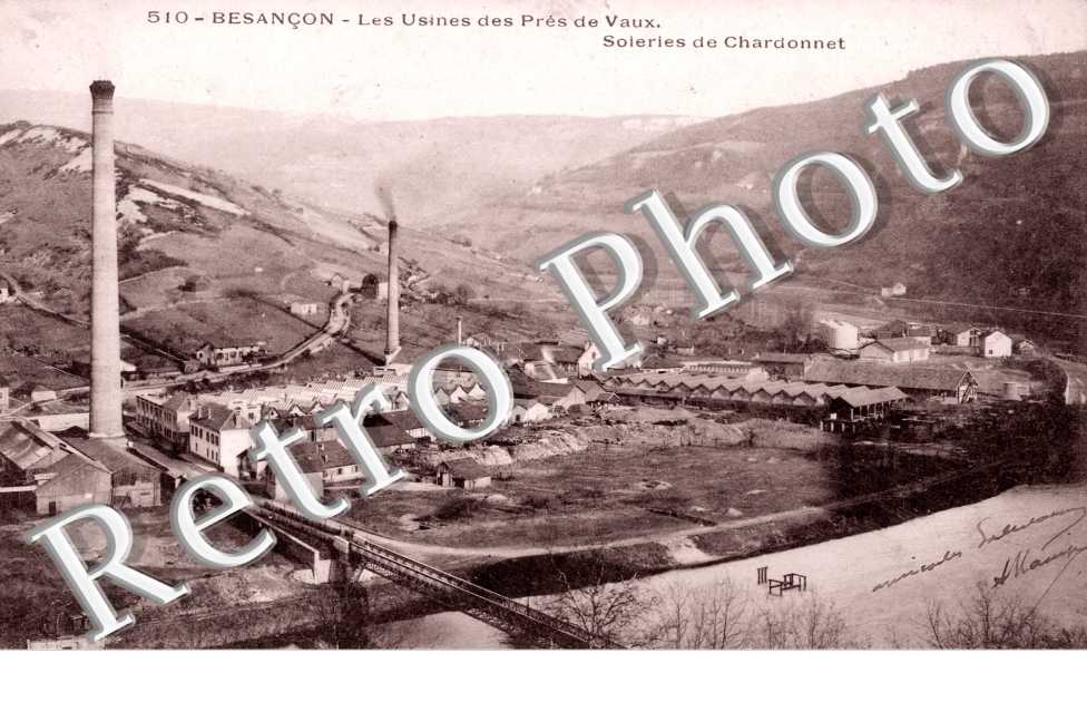 les usines des Pres de Vaux   Soieries de Chardonnet