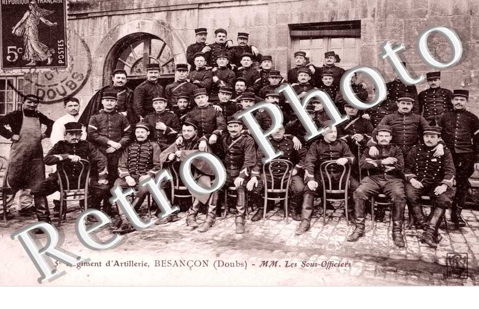 5 eme regiment d'artillerie  Les sous officiers