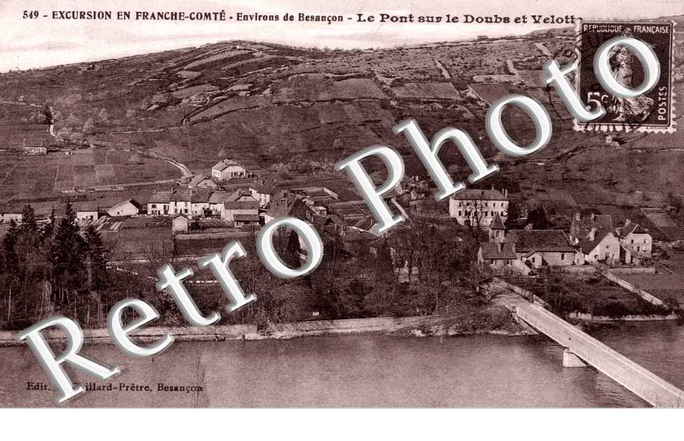 Le Pont sur le Doubs et Velotte