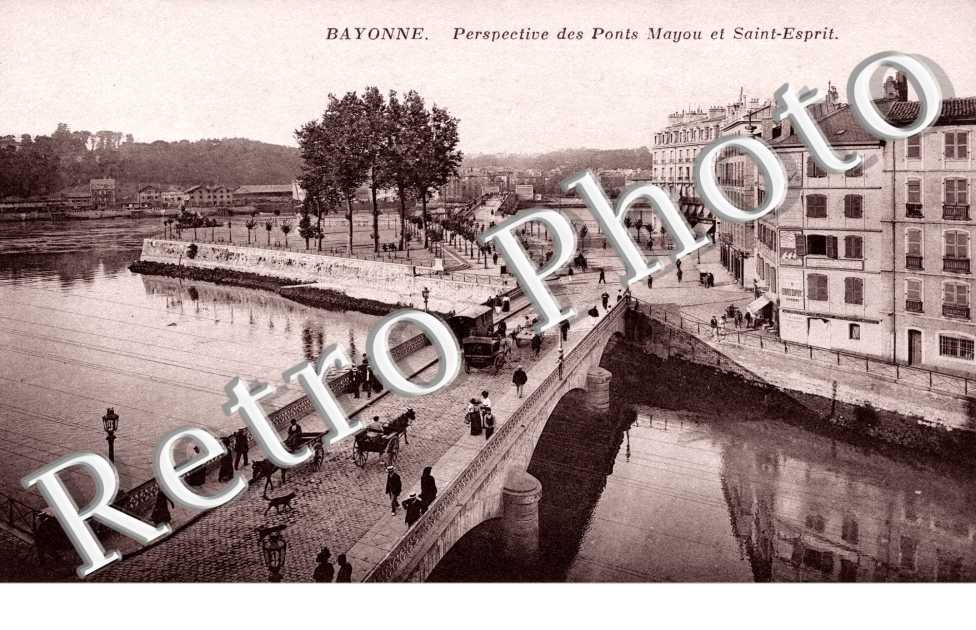 perspective des ponts Mayou et St Esprit