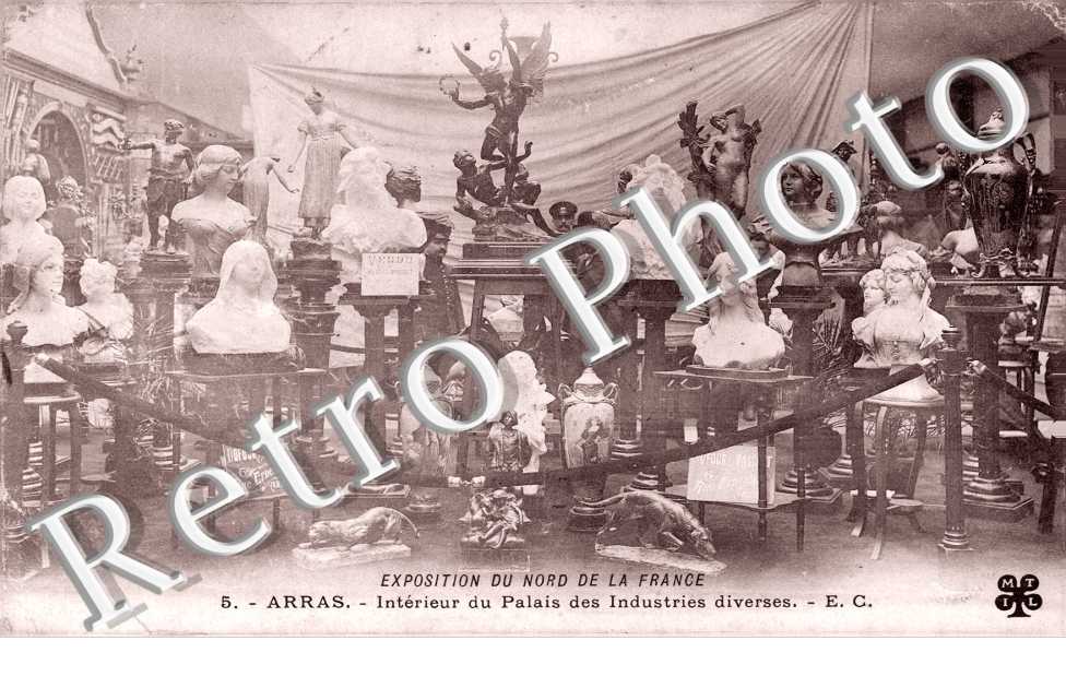 Exposition du Nord de la France - interieur du palais des Industrie