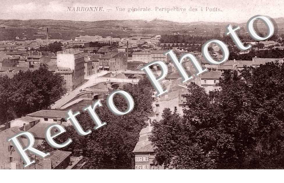 Vue generale. Perspective des 4 ponts