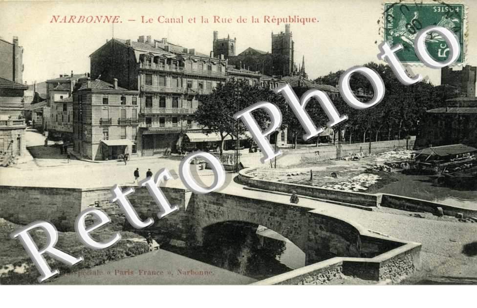le canal et la rue de la Republique