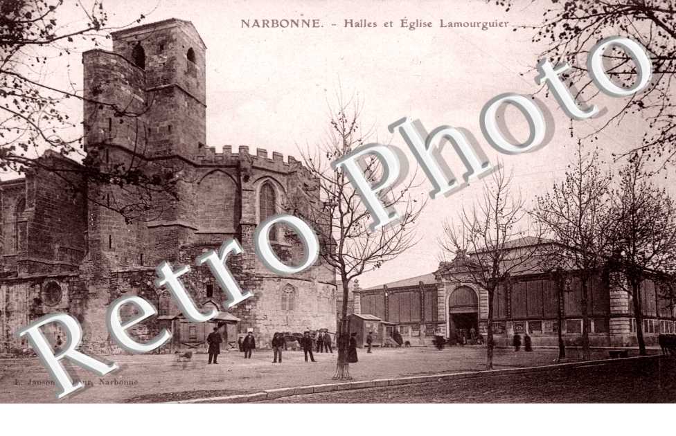 Halles et eglise Lamourguier
