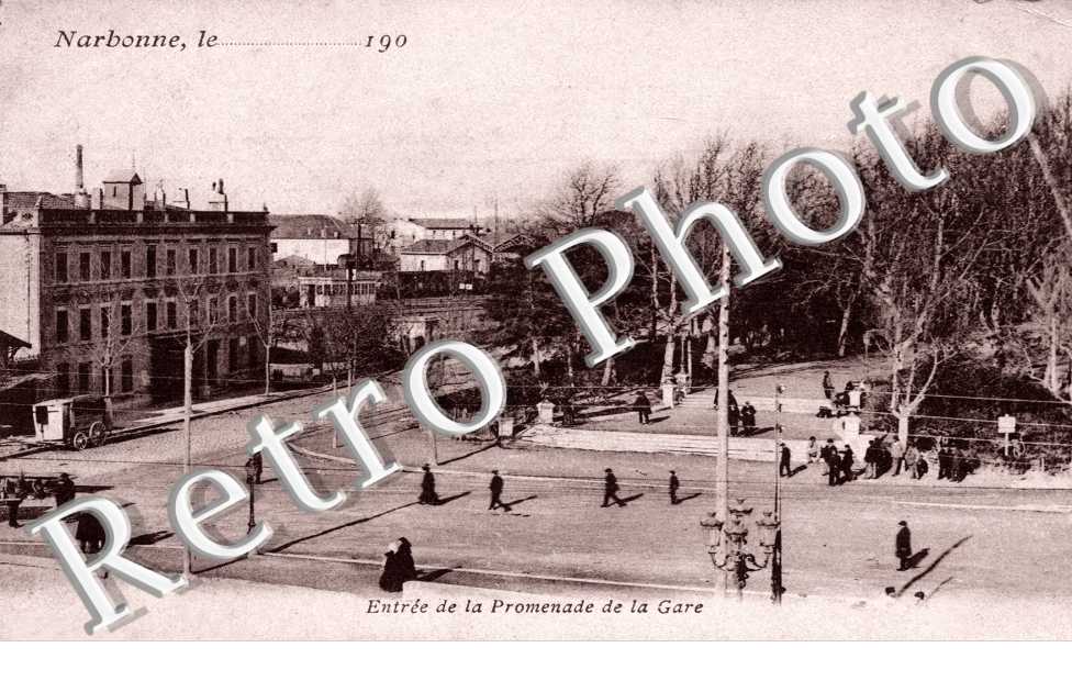 entree de la promenade de la gare