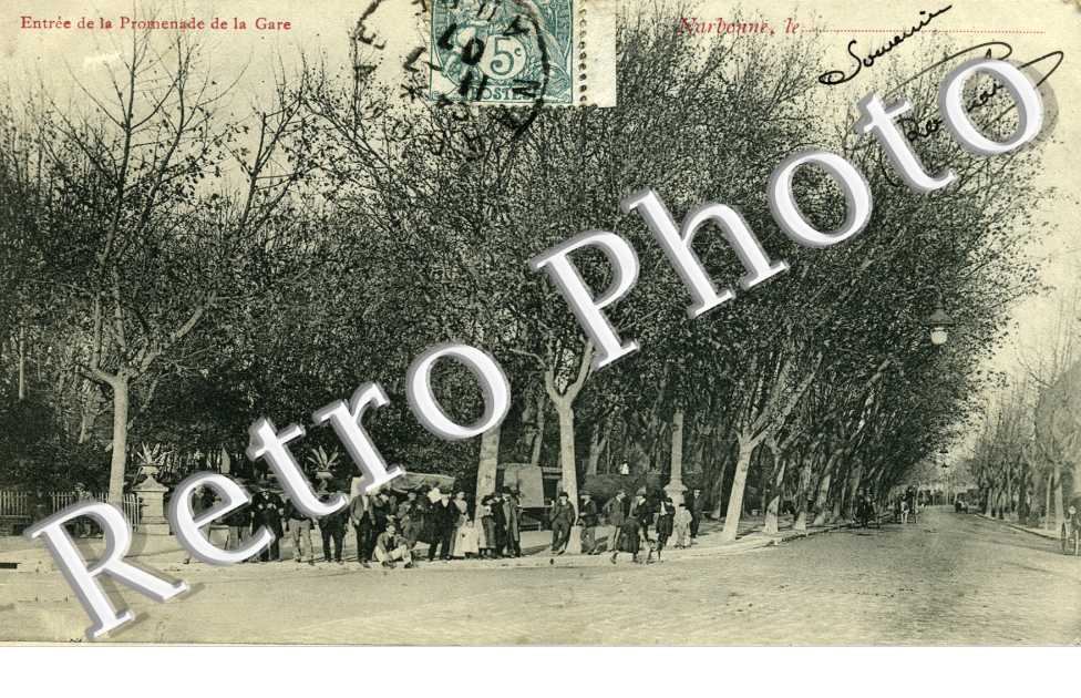 entree de la promenade de la gare