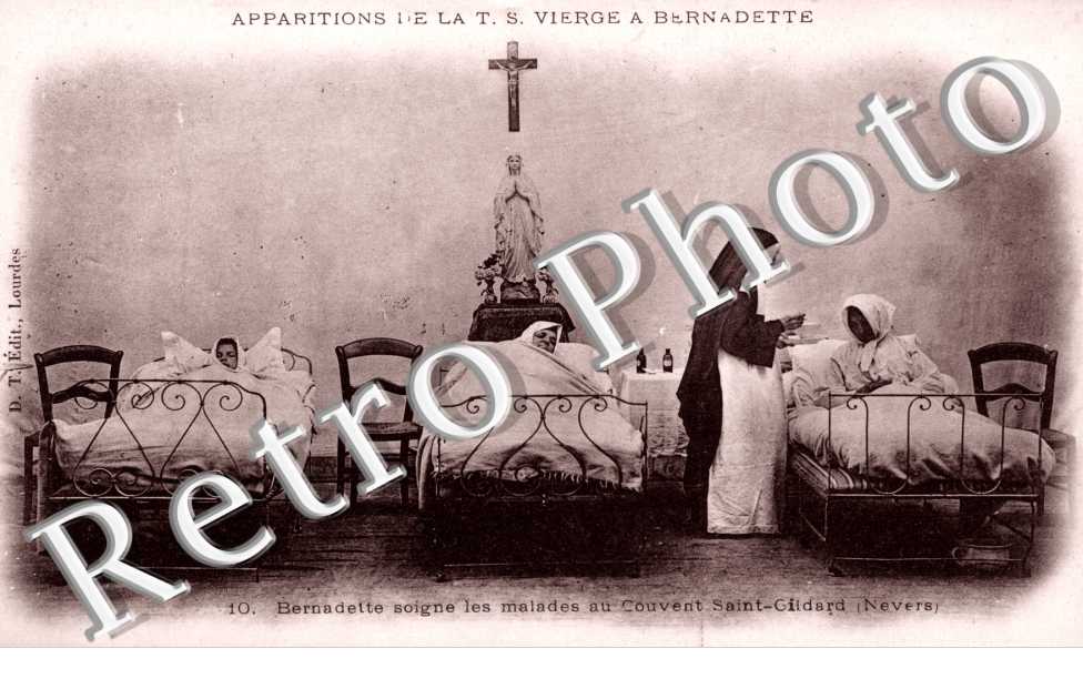 Bernadette soigne les malades au Couvent Saint Gildard