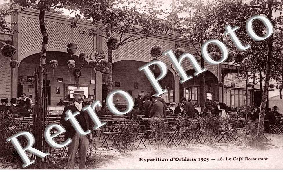 exposition d'orleans 1905, le cafe restaurant