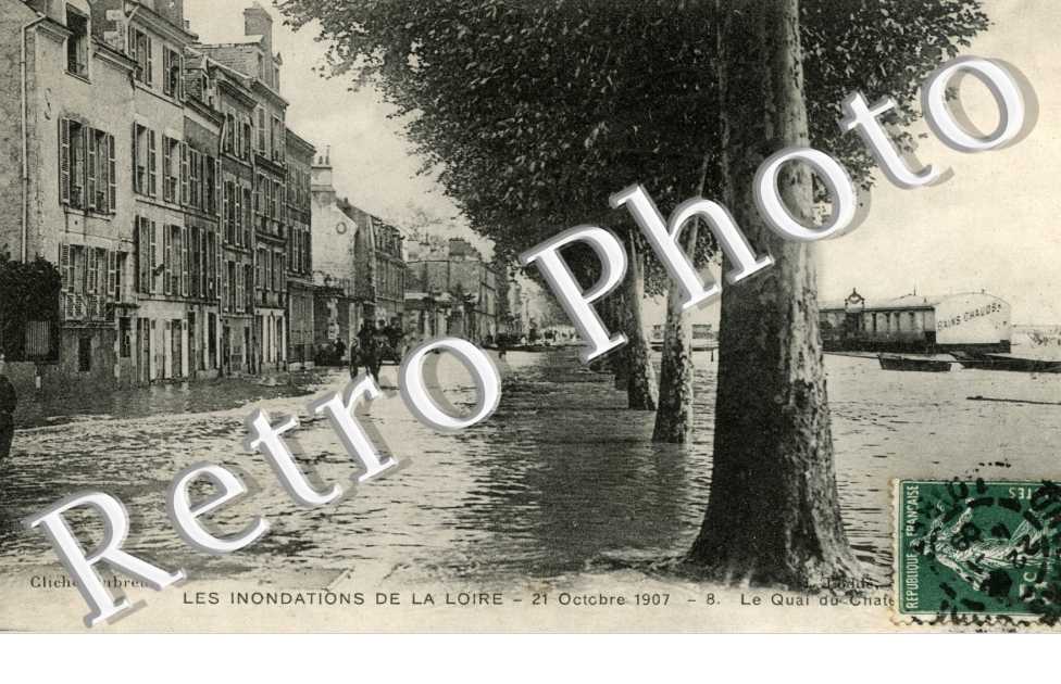 Quai du chatelet inondations - 21 octobre 1907