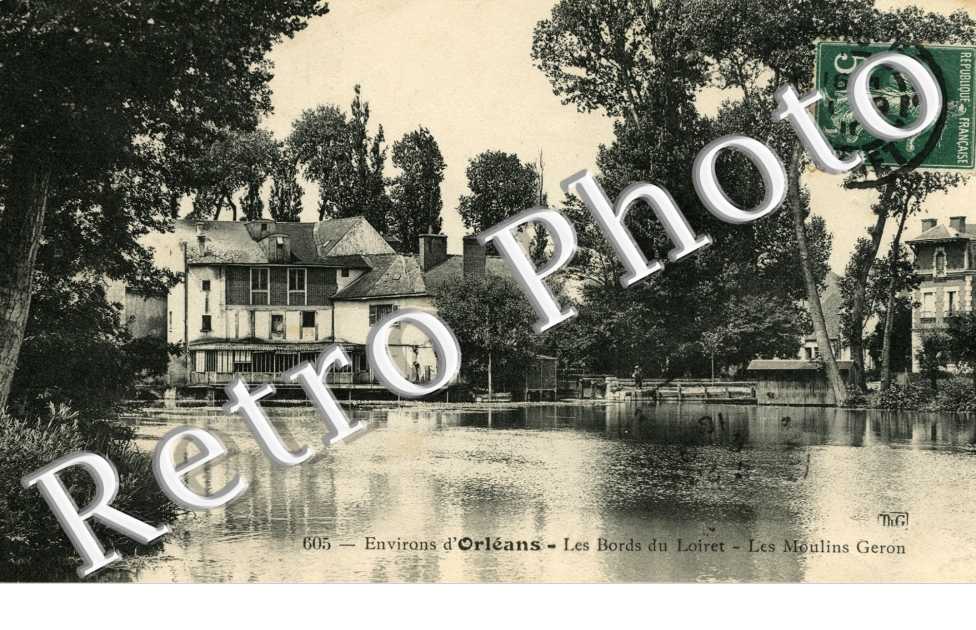 les bords du Loiret - les moulins geron