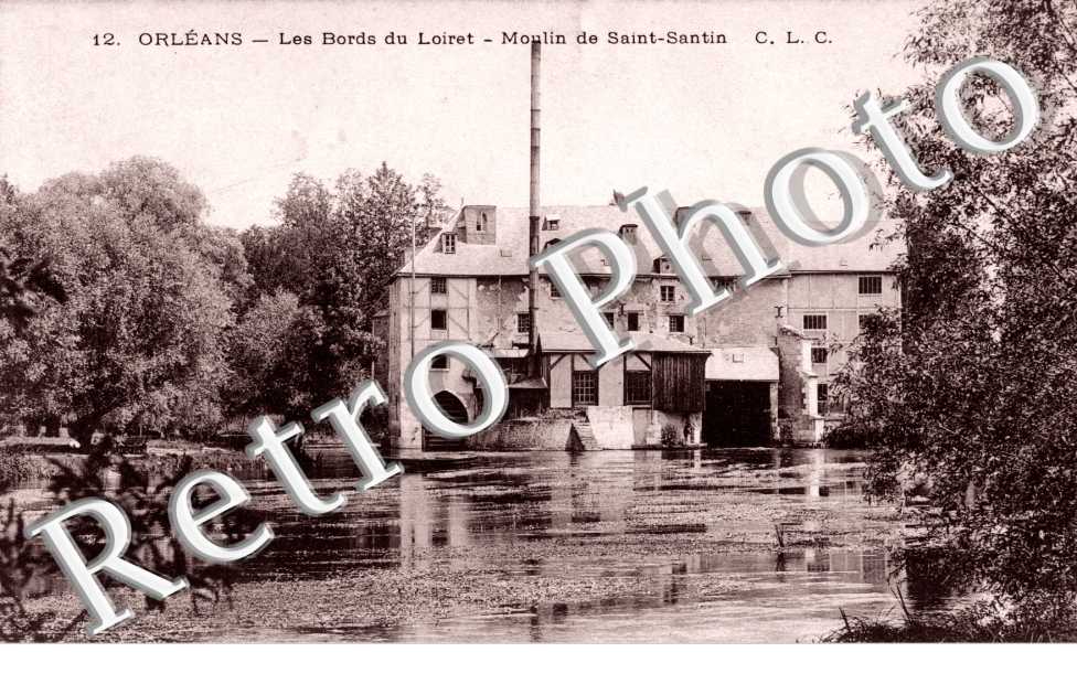 les bords du Loiret - moulin de Saint santin