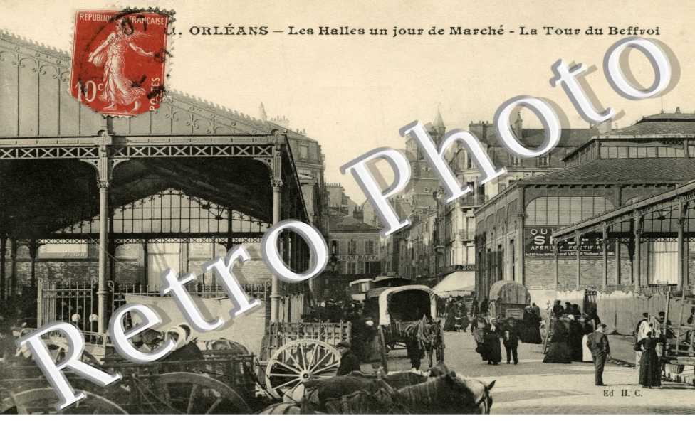Les Halles un jour de marché
