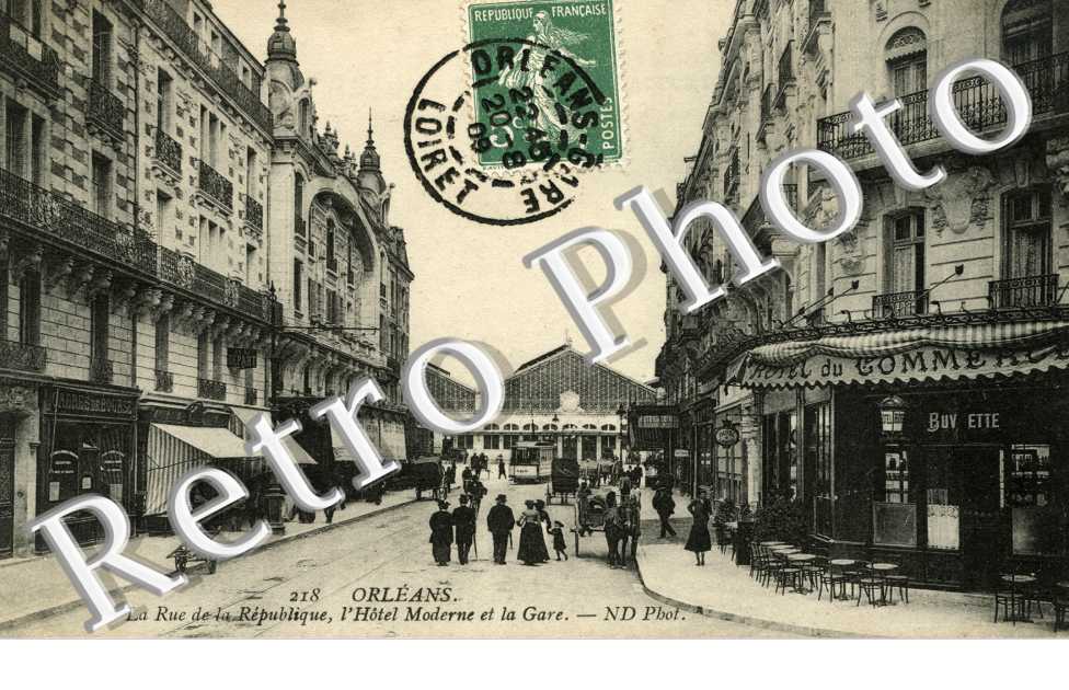 rue de la republique - l'hotel moderne et la gare