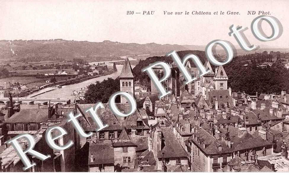 vue sur le chateau et le Gave