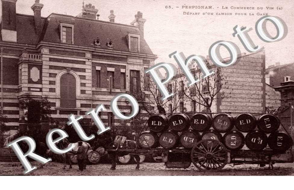 le commerce du vin, depart d&#039;un camion pour la gare