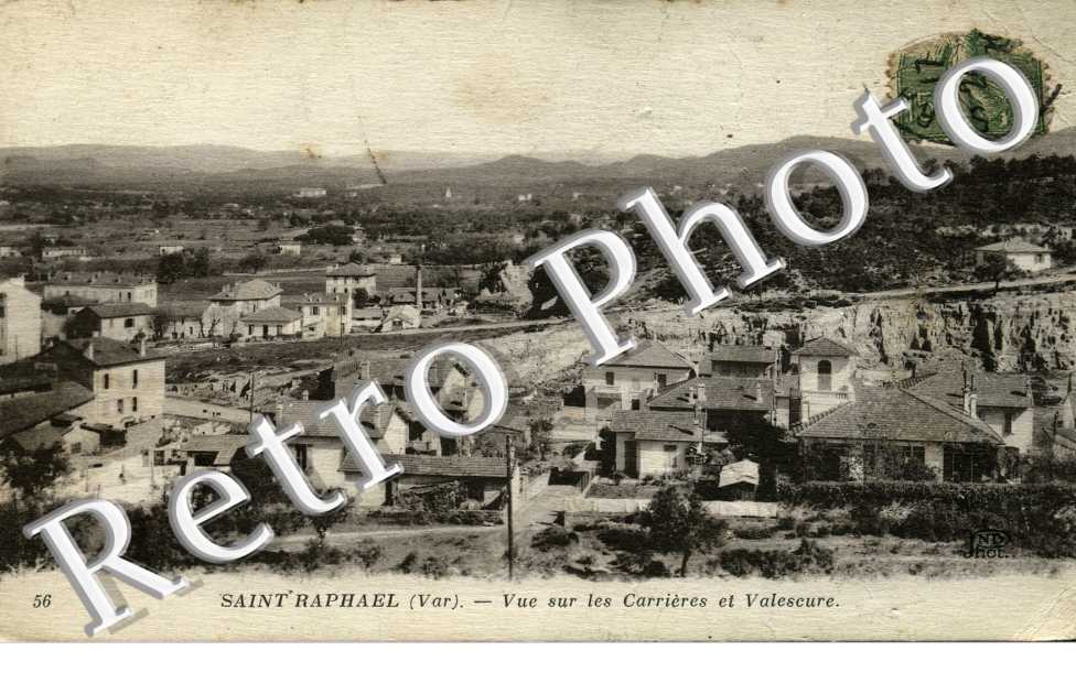 Vue sur les carrières et Valescure
