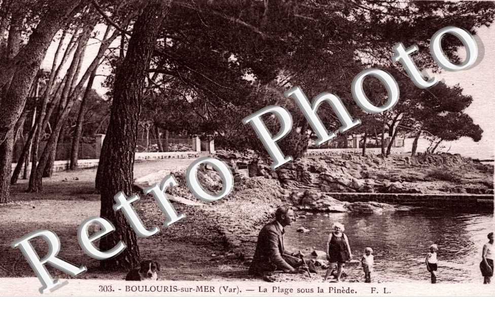 La plage sous la Pinede