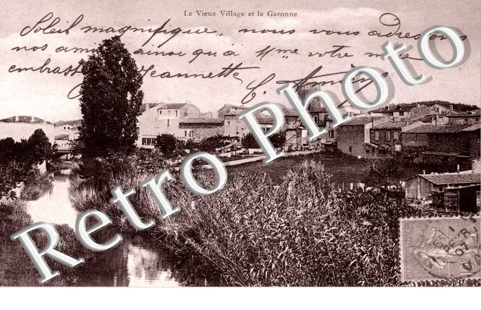 le vieux Village et la garonne