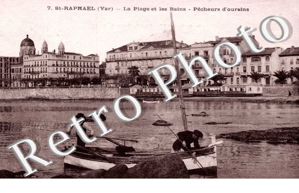 La plage et les bains - pecheurs d&#039;Oursins
