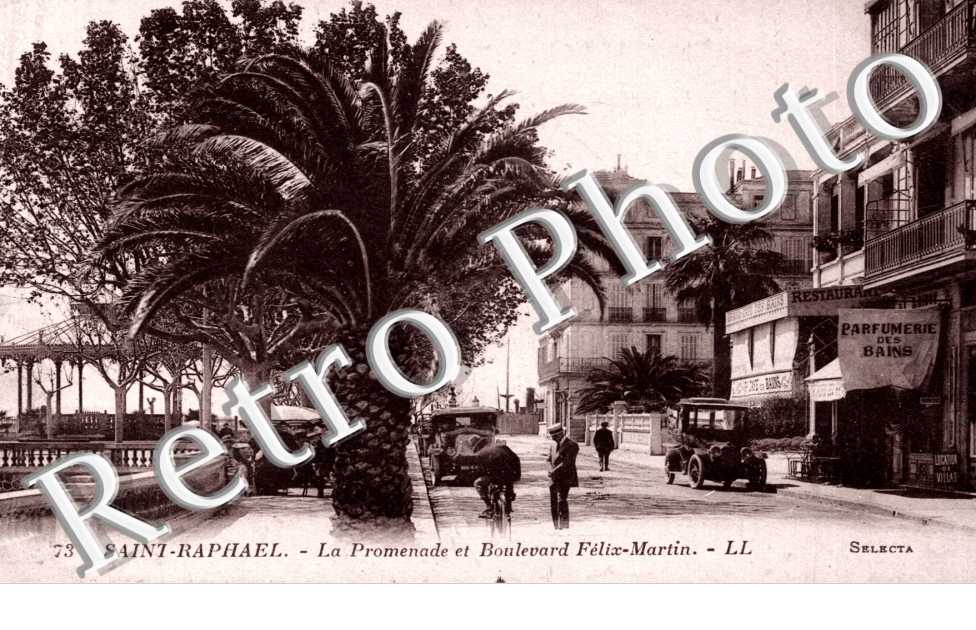 la promenade et le Boulevard Felix Martin