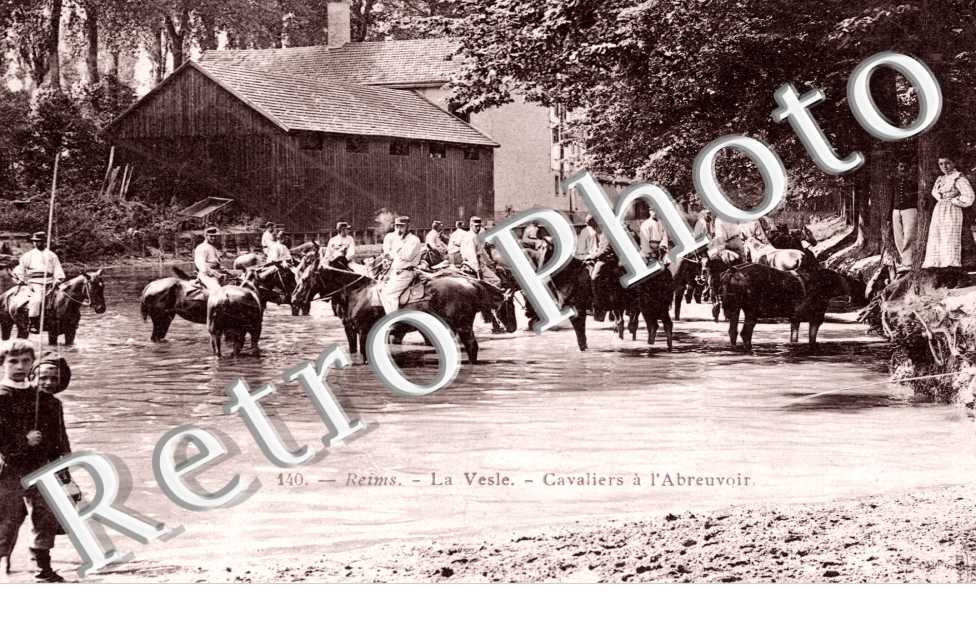 La Vesle, Cavaliers a l'Abreuvoir