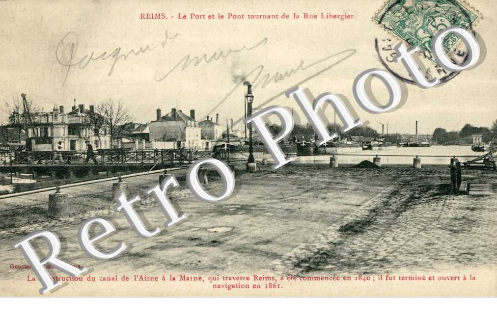 Le Port et le Pont tourant de la Rue Libergier