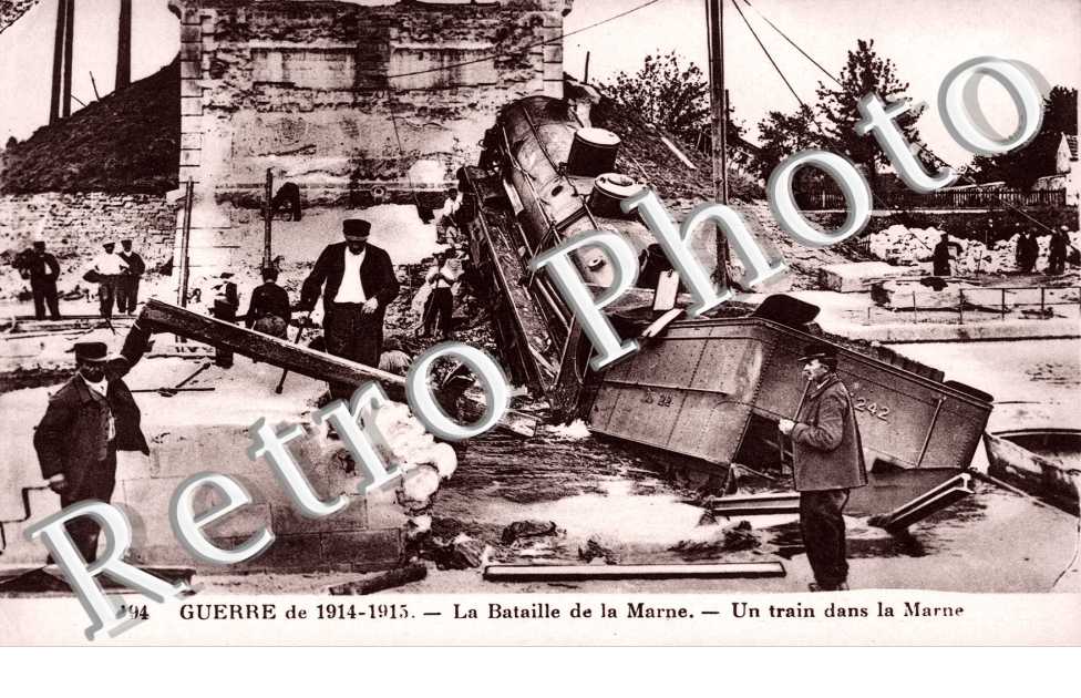 Bataille de la Marne, train dans la Marne