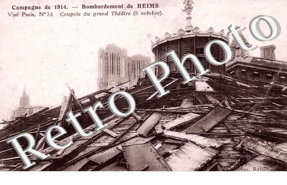 Bombardement de la coupole du theatre