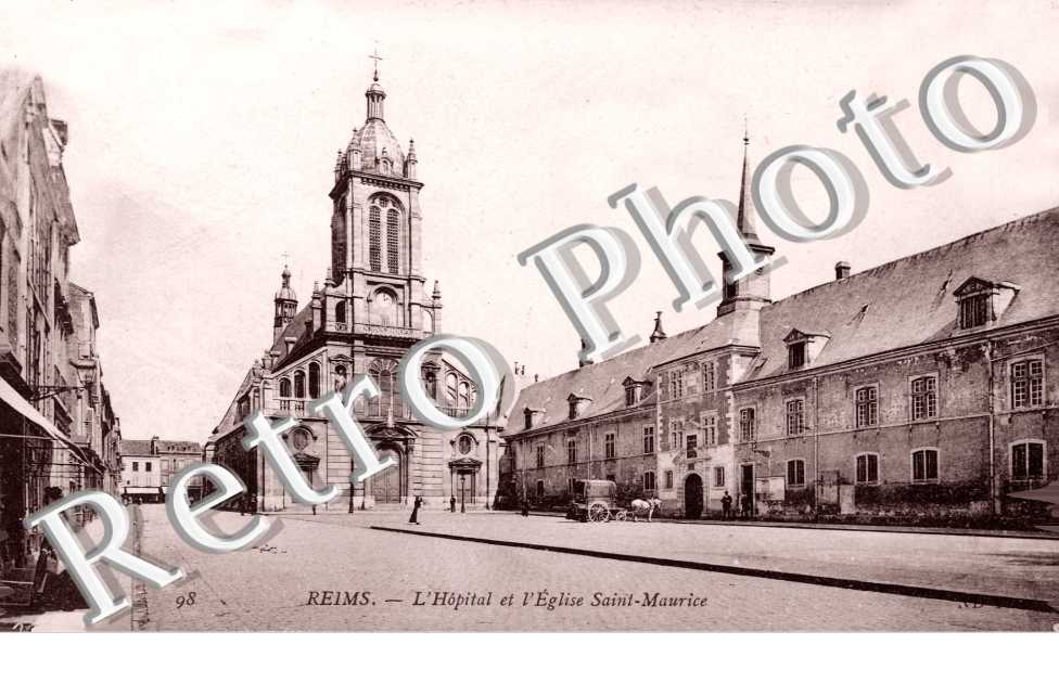 l&#039;hopital et l&#039;eglise Saint-Maurice