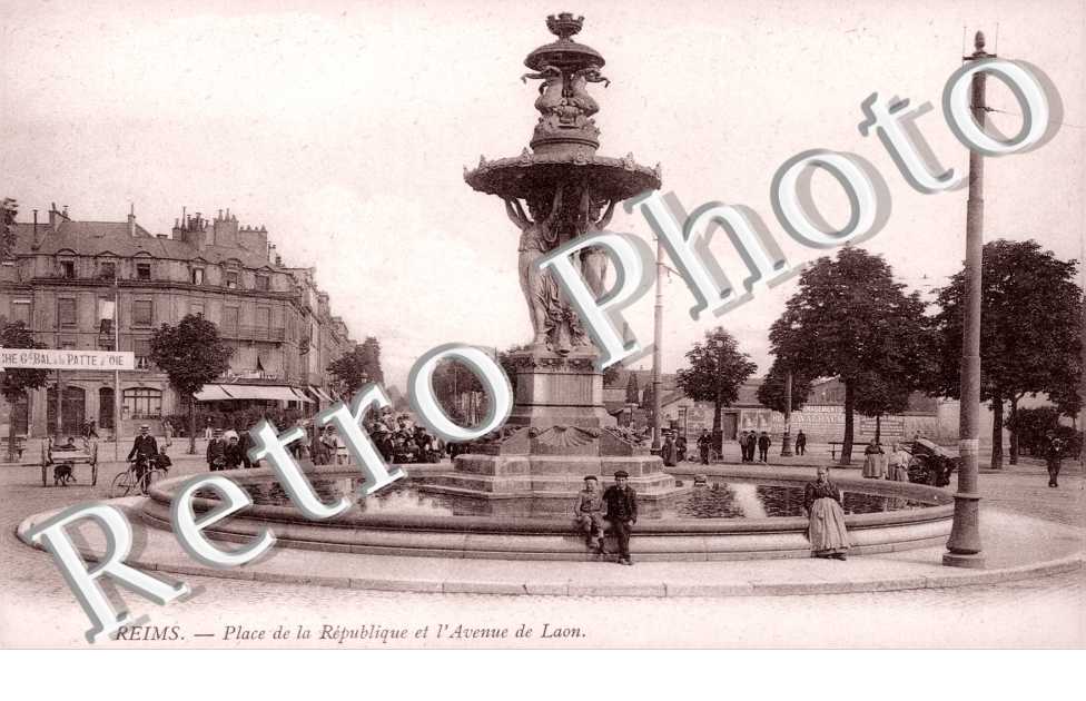 Place de la Republique et l'avenue de Laon