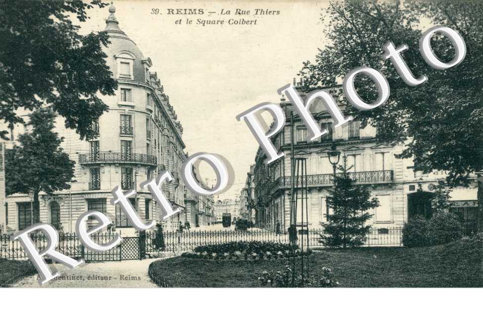 la rue Thiers et le square Colbert