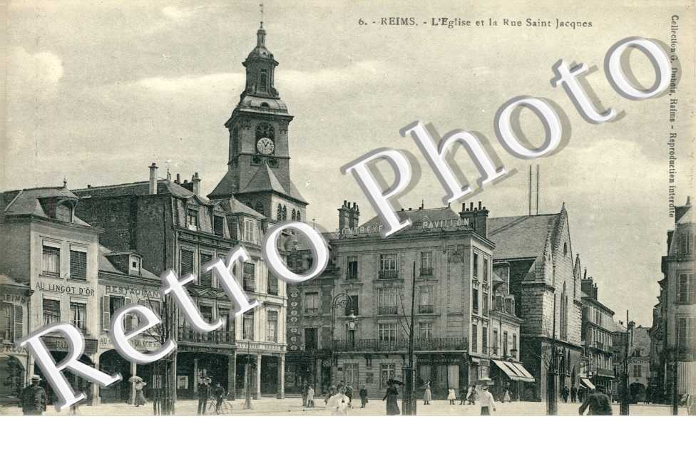 l&#039;eglise et la rue Saint Jacques
