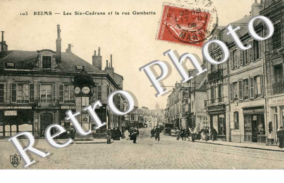 Les Six Cadrans et la Rue Gambetta