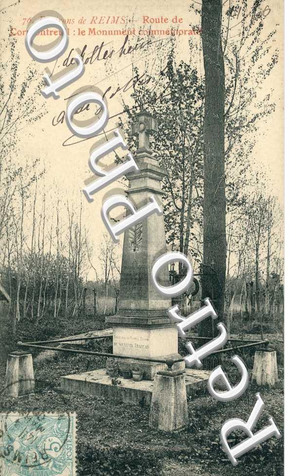 Route de Cormontreuil : le Monument commemoratif