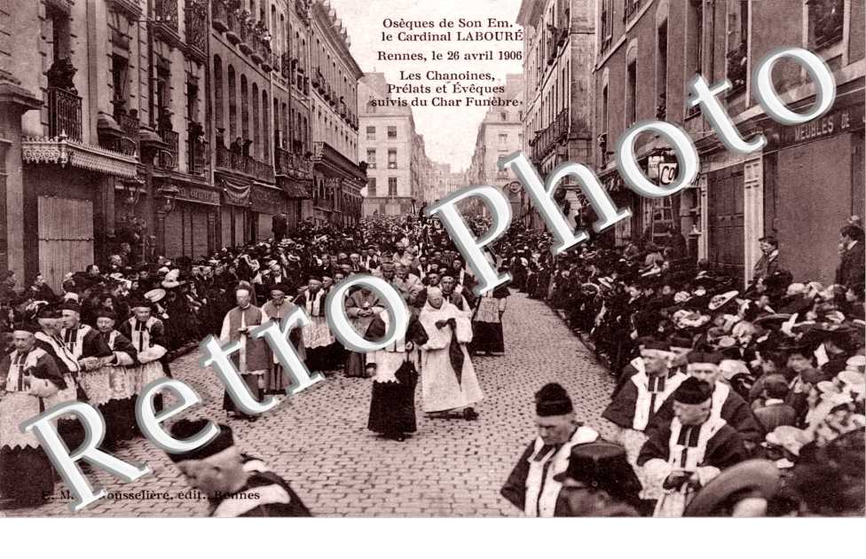 obseques du Cardinal Laboure le 26 avril 1906