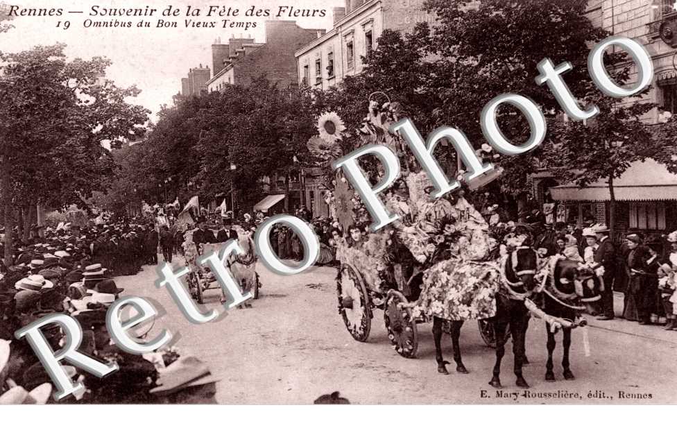 Fete des fleurs Omnibus du bon vieux temps