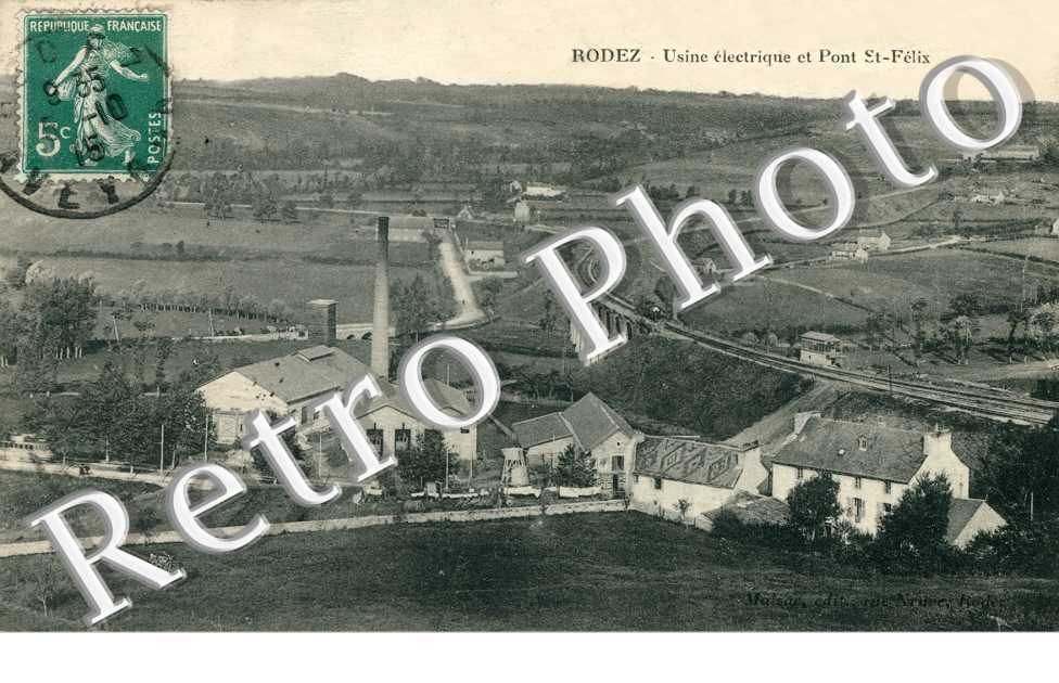 Usine electrique et pont Saint-Felix