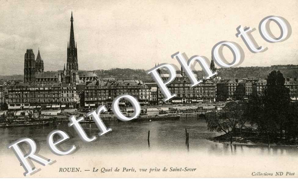 Le Quai de Paris - Vue prsise de saint Sever