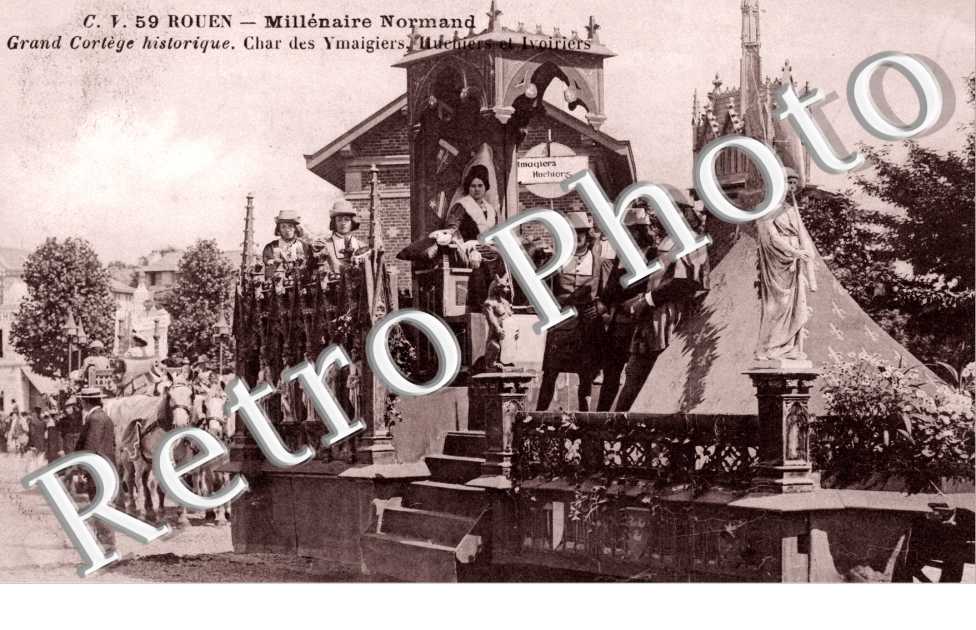 Millenaire Normand - 11 Juin 1911 Char des Ymaigiers