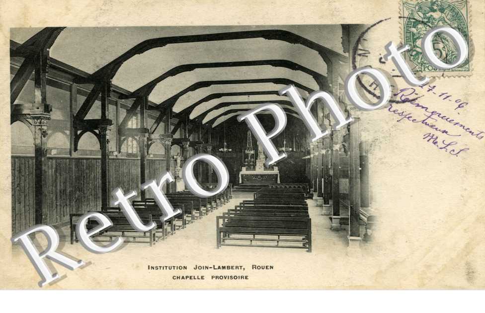Intitution Join-Lambert - Chapelle provisoire