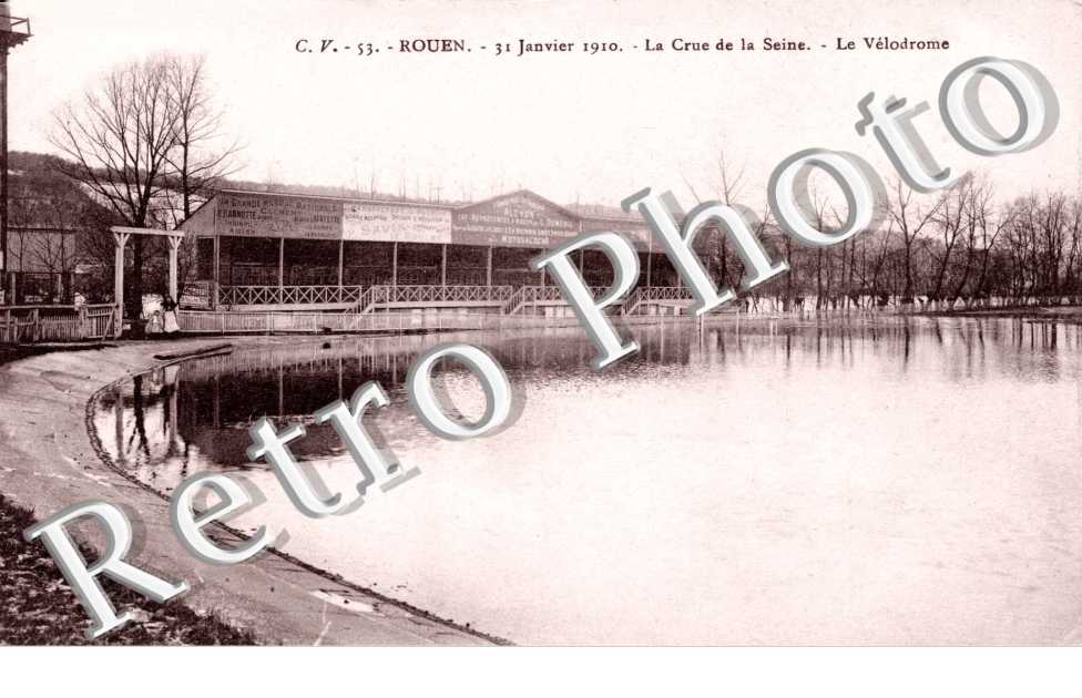 31 janvier 1910  La crue de la Seine  Le velodrome
